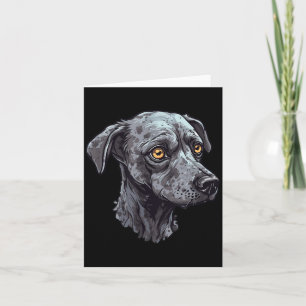 Zombie-Hund-Design Lustiges Halloween 3 Karte