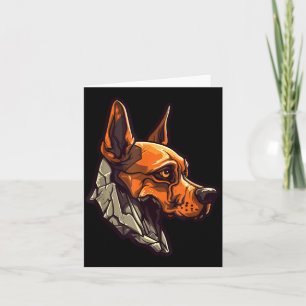 Zombie-Hund-Design Lustiges Halloween Karte