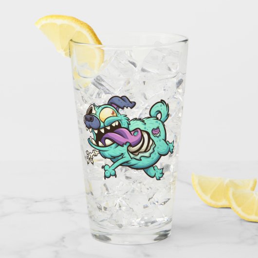 Zombie Hund Glas (Vorderseite Ice)