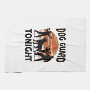 Zombie-Hunde-Patrouille Vintage-Halloween-Shirt_1 Geschirrtuch