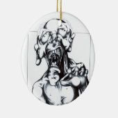 Zombie-Hunger Keramik Ornament (Rechts)