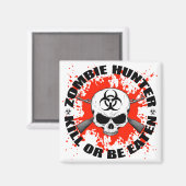 Zombie Hunter 1 Magnet (Vorderseite/Rückseite)