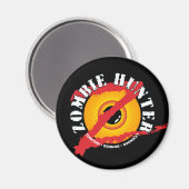 Zombie Hunter Abzeichen Magnet (Vorderseite/Rückseite)