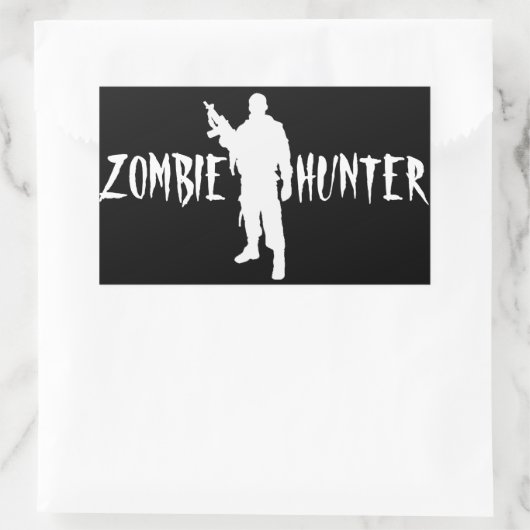 ZOMBIE HUNTER-Aufkleber Rechteckiger Aufkleber (Tasche)