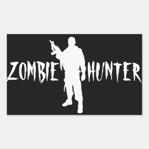 ZOMBIE HUNTER-Aufkleber Rechteckiger Aufkleber