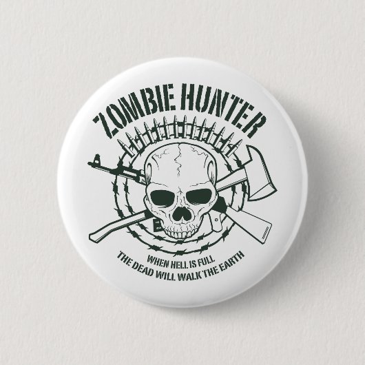 Zombie Hunter Button (Vorderseite)