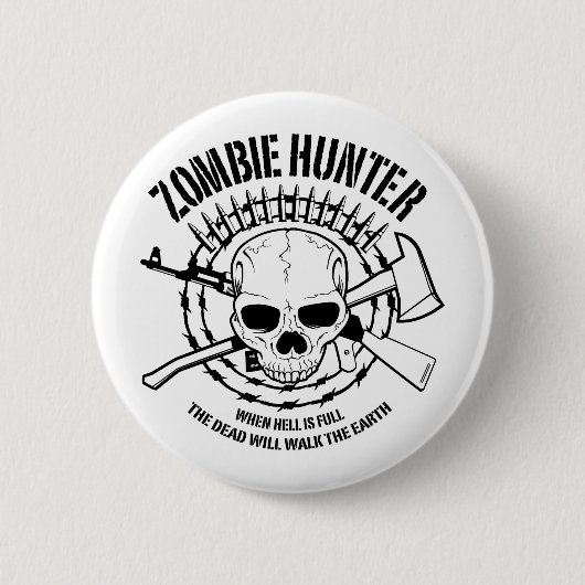 Zombie Hunter Button (Vorderseite)