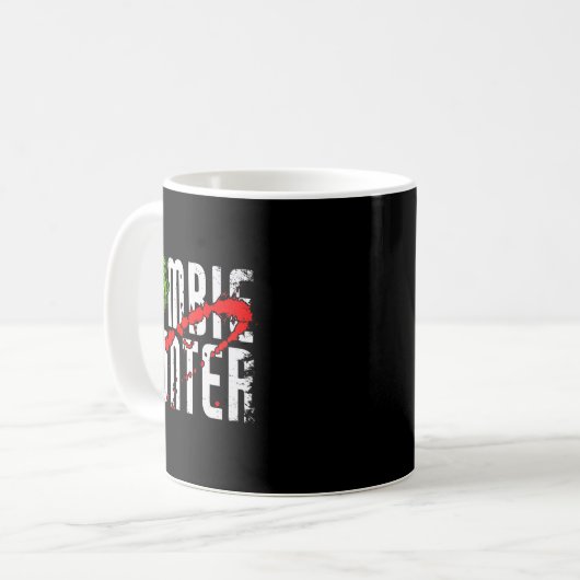 Zombie Hunter _ Halloween Apparel Funny Halloween Kaffeetasse (Vorderseite Links)