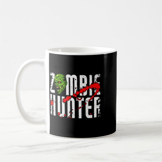 Zombie Hunter _ Halloween Apparel Funny Halloween Kaffeetasse (Links)