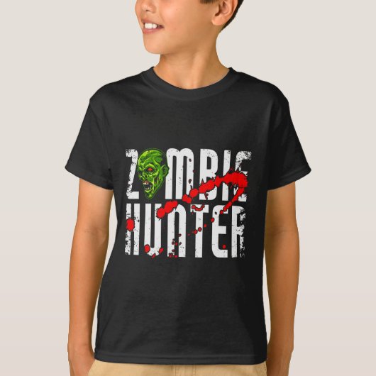 Zombie Hunter _ Halloween Apparel Funny Halloween T-Shirt (Vorderseite)