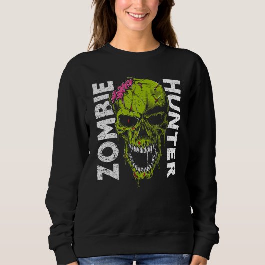 Zombie Hunter Halloween Apparel Halloween 1 Sweatshirt (Vorderseite)