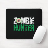 Zombie Hunter Halloween-Shirt Niedlich mit einem A Mousepad (Mit Mouse)