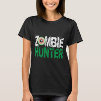 Zombie Hunter Halloween-Shirt Niedlich mit einem A