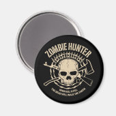 Zombie Hunter Magnet (Vorderseite/Rückseite)