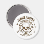 Zombie Hunter Magnet (Vorderseite/Rückseite)