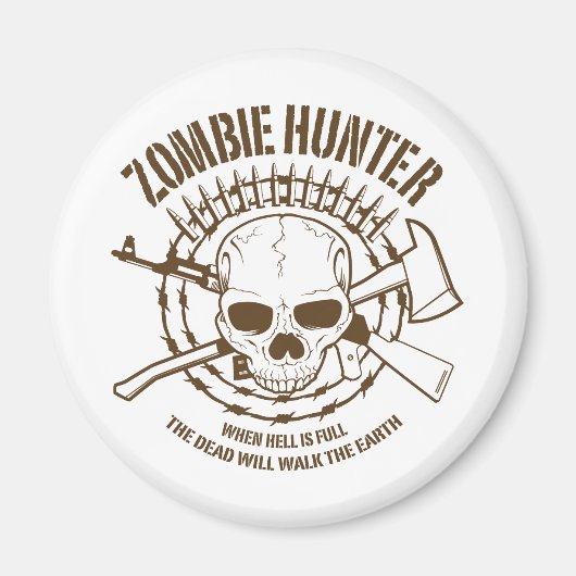 Zombie Hunter Magnet (Vorne)