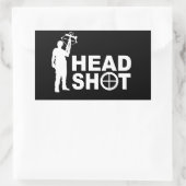 Zombie Hunter mit Crossbow Rechteckiger Aufkleber (Tasche)