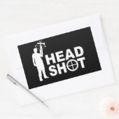 Zombie Hunter mit Crossbow Rechteckiger Aufkleber (Umschlag)