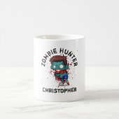 Zombie Hunter mit Spritzer Creepy Cool Kaffeetasse (Mittel)