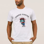 Zombie Hunter mit Spritzer Creepy Cool T-Shirt (Vorderseite)