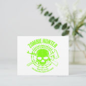 Zombie Hunter Postcard Postkarte (Stehend Vorderseite)