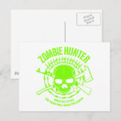 Zombie Hunter Postcard Postkarte (Vorne/Hinten)