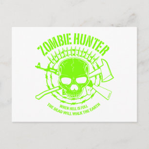 Zombie Hunter Postcard Postkarte