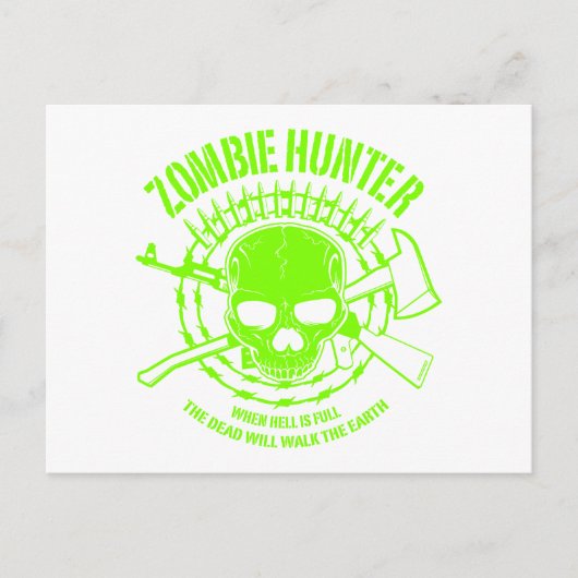 Zombie Hunter Postcard Postkarte (Vorderseite)