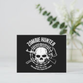 Zombie Hunter Postcard Postkarte (Stehend Vorderseite)