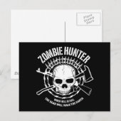 Zombie Hunter Postcard Postkarte (Vorne/Hinten)