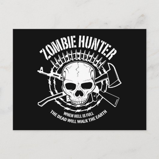 Zombie Hunter Postcard Postkarte (Vorderseite)