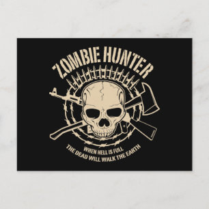 Zombie Hunter Postcard Postkarte