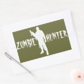 ZOMBIE HUNTER RECHTECKIGER AUFKLEBER (Umschlag)