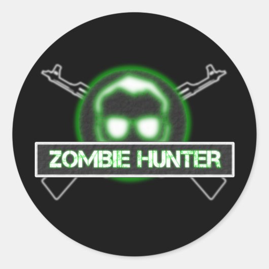 Zombie Hunter Stickers (Vorderseite)
