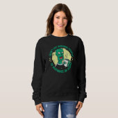 Zombie Ich mag keine Morgenmenschen oder morgens O Sweatshirt (Vorne ganz)