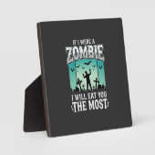 Zombie ich werde dich essen Halloween-Design_1 Fotoplatte (Vorderseite)