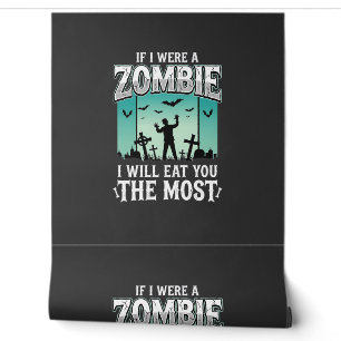 Zombie ich werde dich essen Halloween-Design_1 Tapete