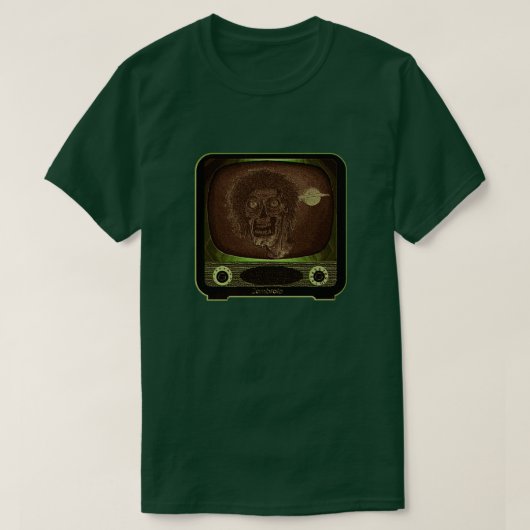 Zombie im Fernsehen - 2 T-Shirt (Design vorne)