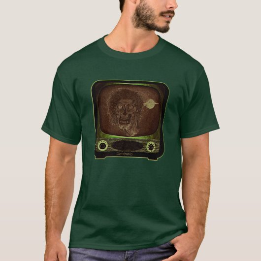 Zombie im Fernsehen - 2 T-Shirt (Vorderseite)
