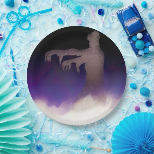 Zombie im Nebel Pappteller (Party)