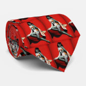 Zombie im Rot Krawatte (Gerollt)