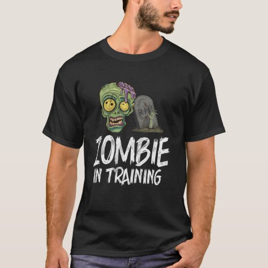 Zombie im Training Zombie T-Shirt (Vorderseite)