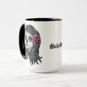 Zombie individuelle Name Tasse (Vorderseite Links)