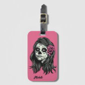 Zombie individuelle Name und Farbe Gepäckanhänger (Vorderseite Vertikal)