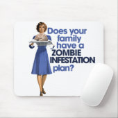 Zombie-Infektionsplan Mousepad (Mit Mouse)