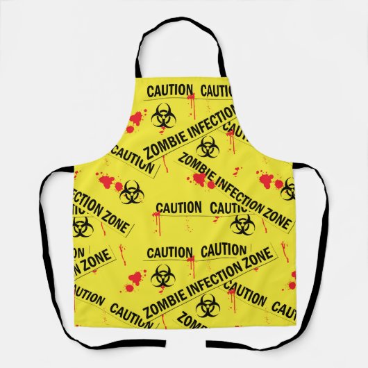 Zombie-Infektionszone Vorsichtsband Schürze (Vorderseite)