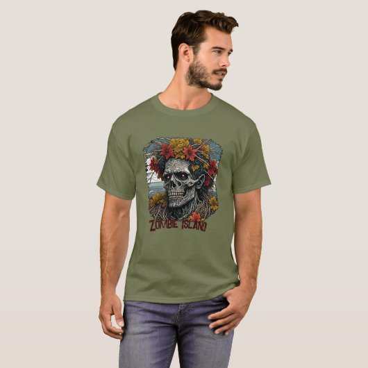 Zombie-Insel T-Shirt (Vorne ganz)