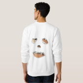 Zombie Inside Torn Bekleidung Sweatshirt (Schwarz voll)