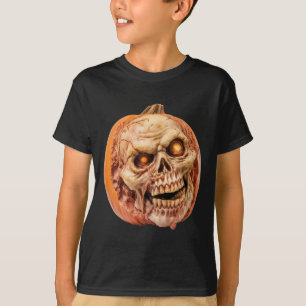 Zombie Inspiriert Horror Pumpkin Funny Halloween T-Shirt