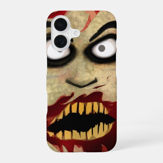Zombie iPhone 16 Hülle (Rückseite)